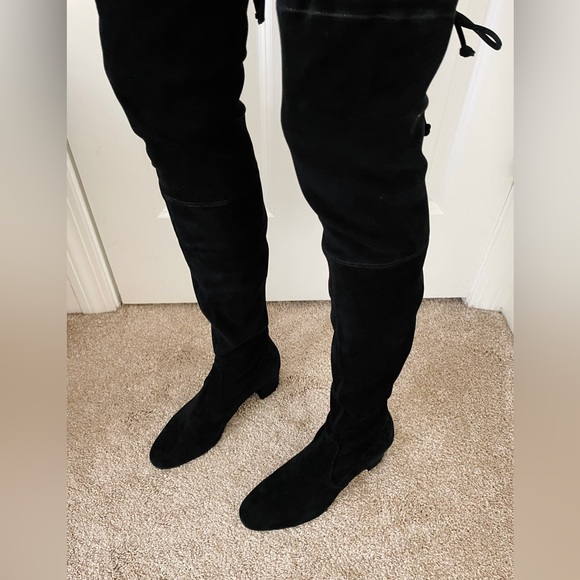 Stuart Weitzman Genna Suede Over-the-Knee Boots - Picture 3 of 9